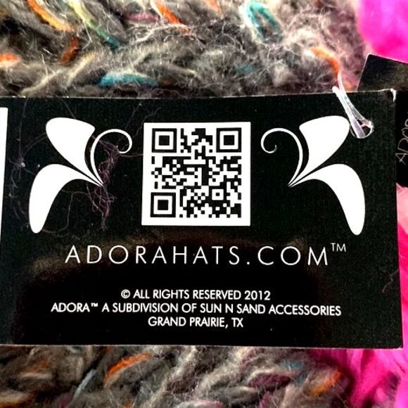 ADORA Multicolored Hand Knitted Beanie NWT - Picture 4 of 4